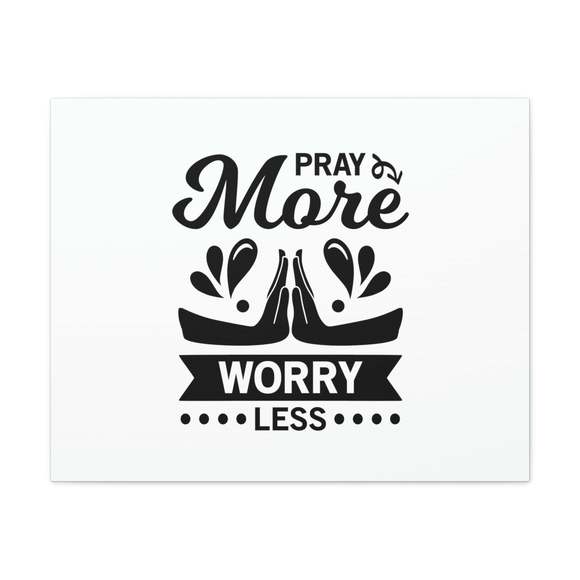 Scripture Sign Pray More Worry Less Ephesians 6:18 Hands Christian Wall Art Bi - Picture 2 of 2